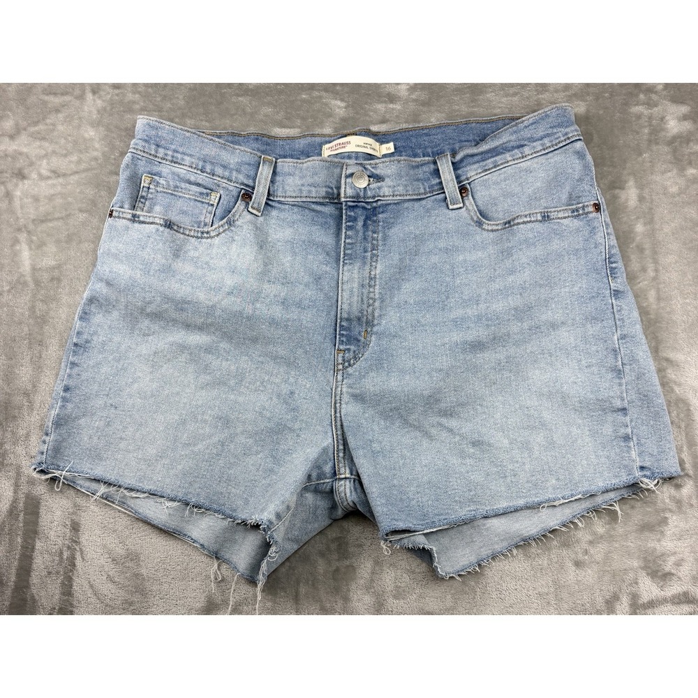 Levi Strauss Signature Shorts Vintage Original Mid-Rise Women's Size 16 4" Light